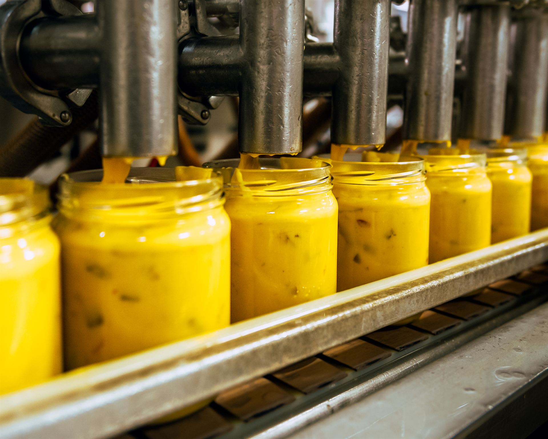 Queso and yellow sauces